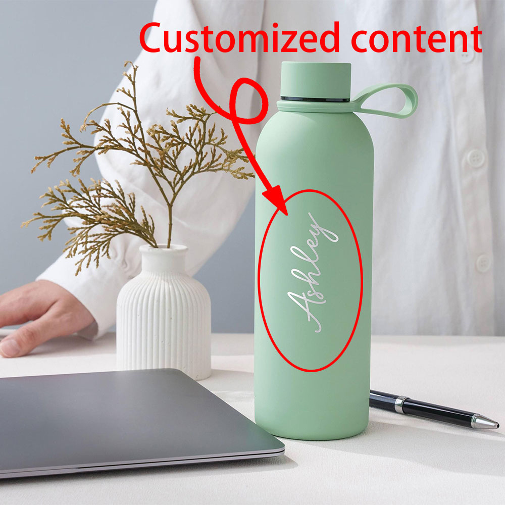 Sports Equipment And Names - Personalized Custom Name Stainless Steel Water